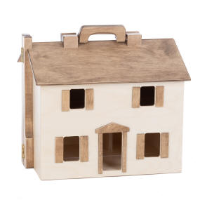 doll house folding natural/harvest