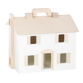 doll house folding white/natural