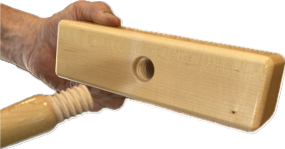official croquet mallet apart