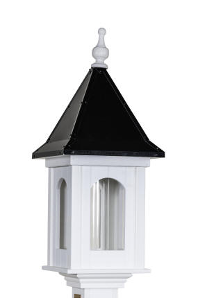 Bird Feeder Black Roof Victorian