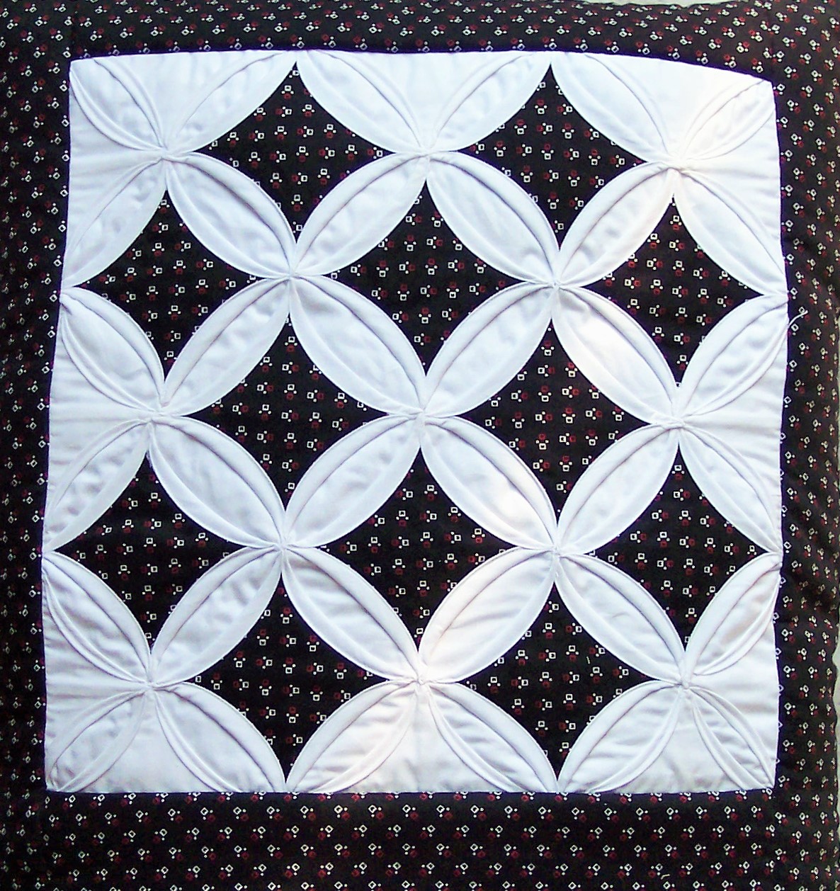 Amish Cathedral Window Quillows Pillow/Quilt